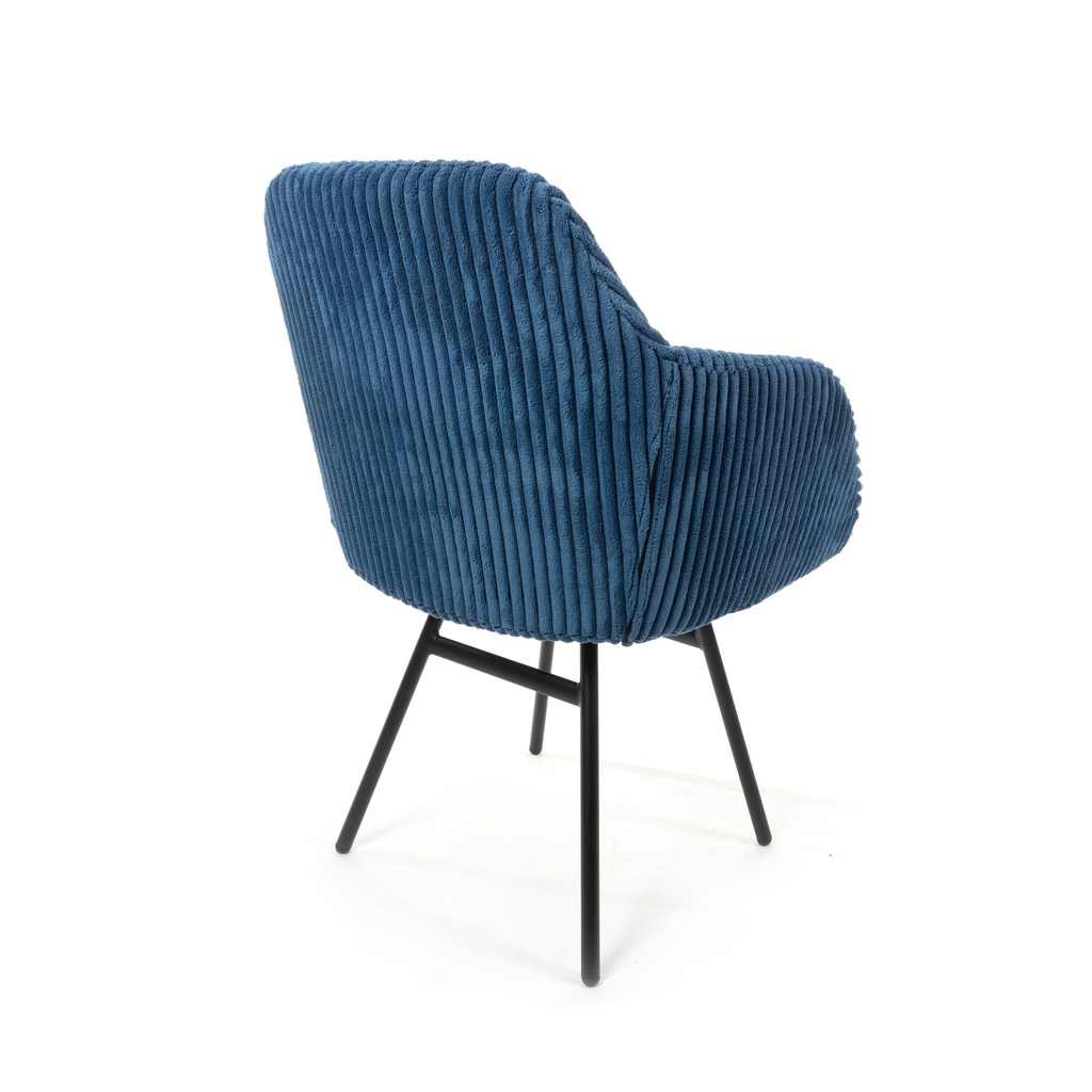 Rome 4-leg chair blue