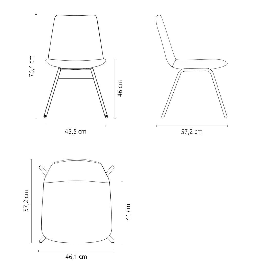 Lyon 4-leg chair