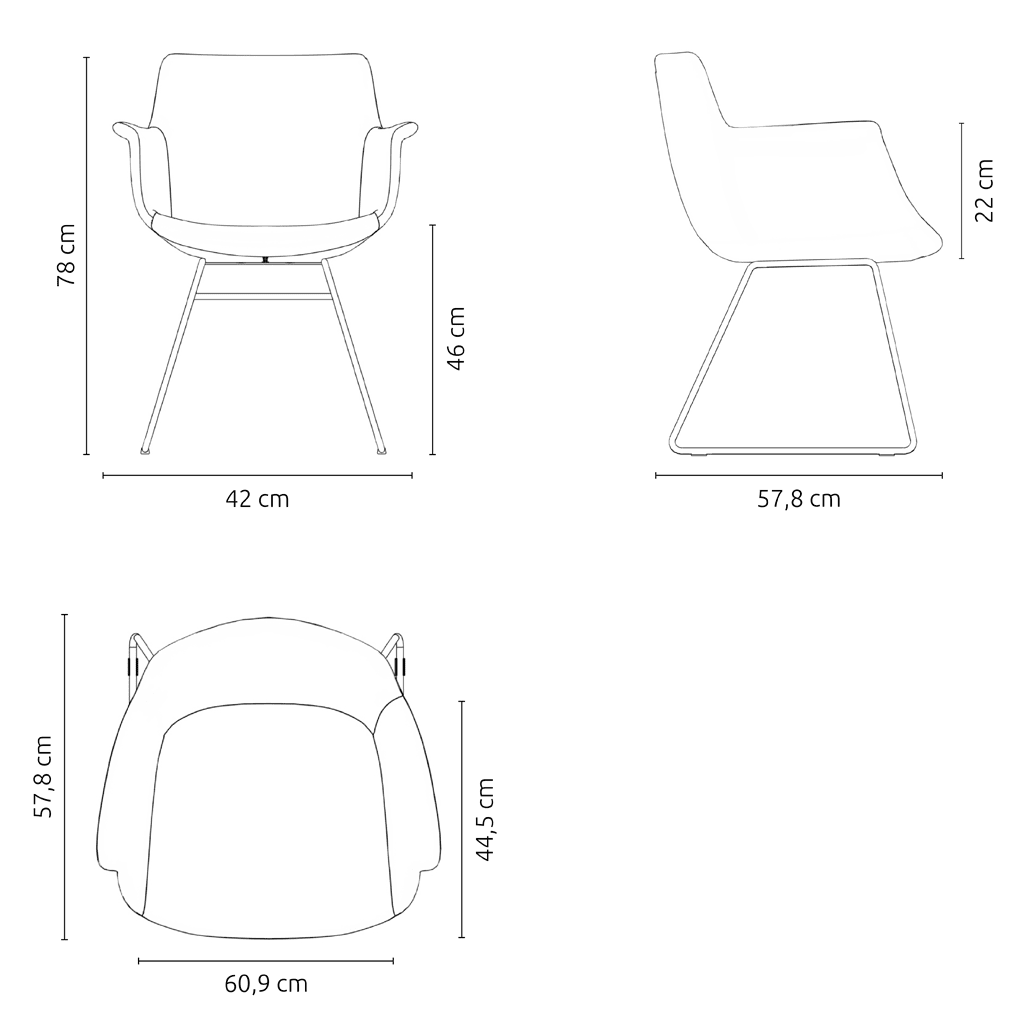 York sled chair