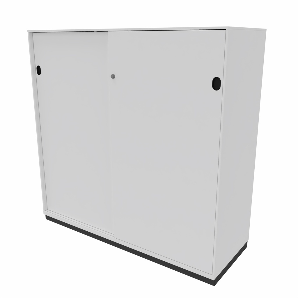 2-store armoire portes coulissantes 120x117x45 blanc