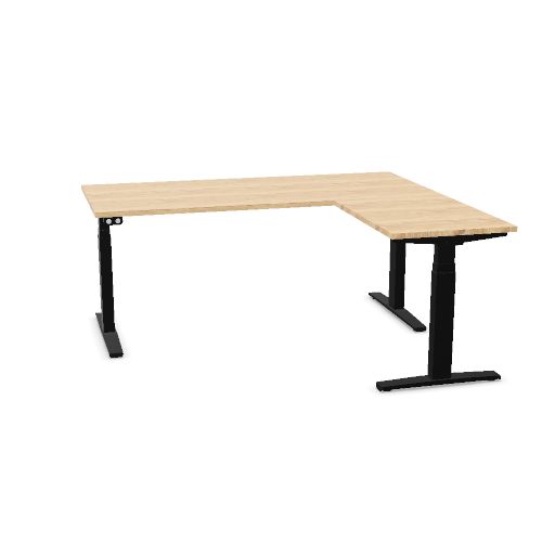 Matrix Pro 180x80 with 60x80 add on right (Top color: N - Bardolino Oak | Leg Colour: 1 - Black)