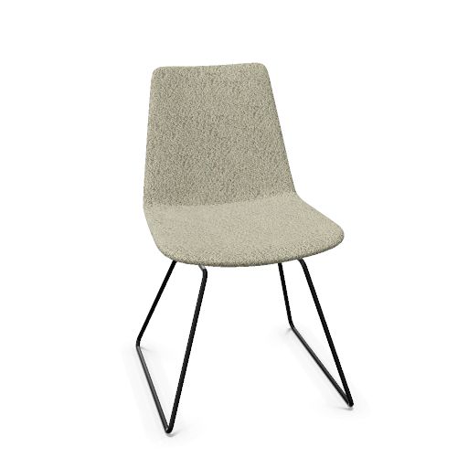 Lyon Chair Sledbase (Range: 78 - Mistral | Colour: 504 | Priceclass: Fabric range 1 | Frame colour: Black)