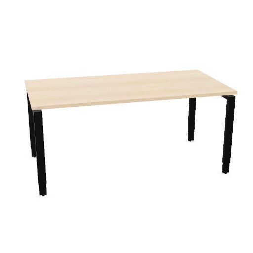 Mox Pro top 160x80cm (Top color: P - Bleached Oak | Height Adjustability: 2 - Height adjustable | Leg Colour: 1 - Black)