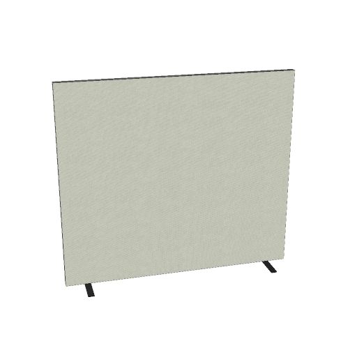 myscreen 140h x 160b cm (Model: Vaste voet | Akoestische vulling: Akoestische vulling | Framekleur : Zwart | Stoffering : 75 - Rhapsody | Stof Kleur: 903 | Prijsklasse: Stofgroep 1)