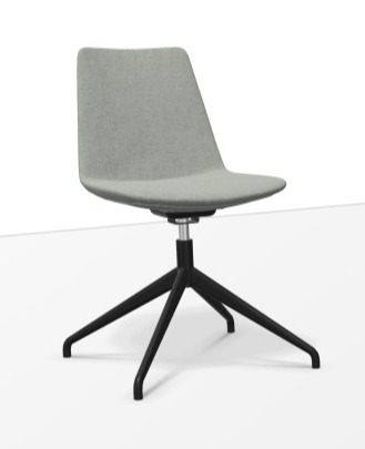Lyon Chair Swivel (Range: 75 - Rhapsody | Colour: 906 | Priceclass: Fabric range 1 | Frame colour: Black)