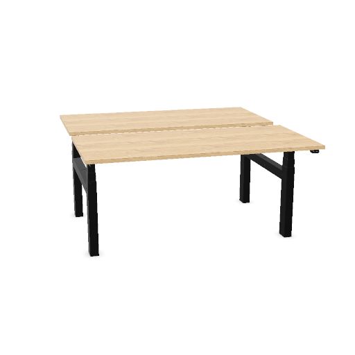 Matrix Pro 160x75cm + 160x75cm (duo desk) (Top color: N - Bardolino Oak | Leg Colour: 1 - Black)