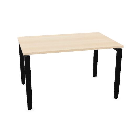 Mox Pro top 120x80cm (Top color: P - Bleached Oak | Height Adjustability: 2 - Height adjustable | Leg Colour: 1 - Black)