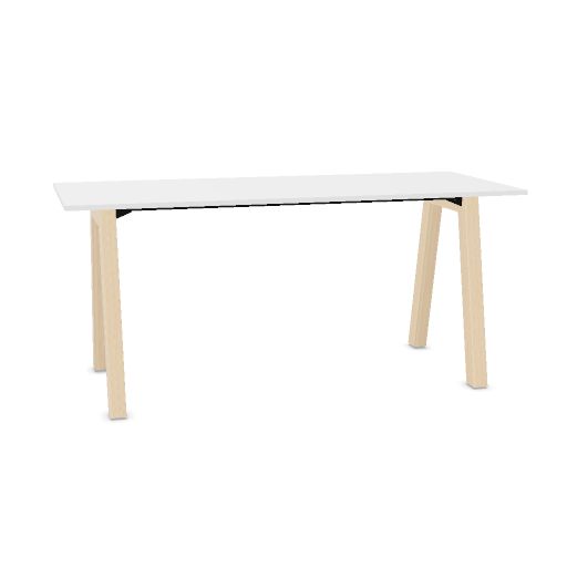 Hybrid table high 240cm (Worktop Width: 100 cm | Worktop Colour: White | Leg Colour: Hollands Essen)