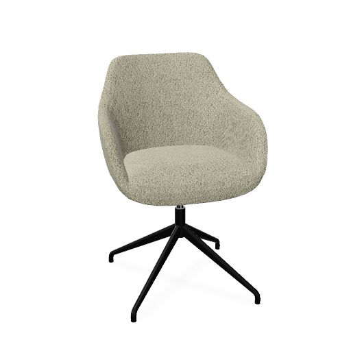 Rome Chair 
Swivel auto-return (Range: 78 - Mistral | Colour: 504 | Priceclass: Fabric range 1 | Frame colour: Black)