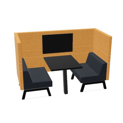 POD 2 - Hoog* (Pootkleur : Zwart (RAL 9005) | Decorkleur: Zwart | Fabrikant: Markant | Range: Harmony | Material colour: 603 | Prijsklasse: Stofgroep 1 | Material colour: 400)