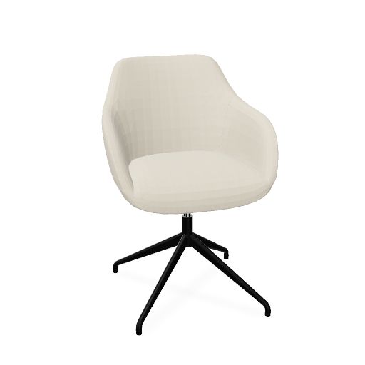 Rome Chair 
Swivel auto-return (Range: 12 - Era | Colour: 01 CSE01 Futurist | Priceclass: Fabric range 1 | Frame colour: Black)