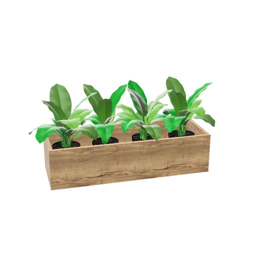 Plantenbak opzetunit voor kast 120 x 43 (Planten weergeven: Ja | Kleur: DF - Halifax Eiken)