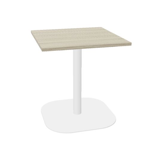 Tom square column, square base, white, r (Top: Yes | Size: S070 Square 70x70cm | Decor: Driftwood)