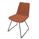 lyon chair with sled base seat: rhapsody 301 back: rhapsody 301 base: black