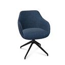 Rome Chair Swivel auto-return (Range: 4 - Harmony | Colour: 602 | Priceclass: Fabric range 1 | Frame colour: Black)