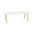 Hybrid table low 240cm (Worktop Width: 120 cm | Worktop Colour: White | Leg Colour: Hollands Essen)