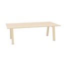 Hybrid table low 240cm (Worktop Width: 120 cm | Worktop Colour: Bleached oak | Leg Colour: Hollands Essen)