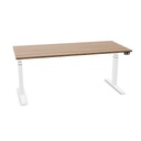 Matrix Pro 180x80cm (single desk) (Top color: EP - Caramel Walnut | Leg Colour: 4 - White)