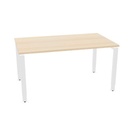 Mox Pro top 140x80cm (Top color: P - Bleached Oak | Height Adjustability: 2 - Height adjustable | Leg Colour: 4 - White)