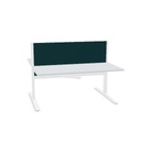 Max T-Range 160x75cm + 160x75cm (duo desk) (Leg Colour: 4 - White | Top color: A - Grey | Range: 80 - Fiji | Colour: 16 Pleco (YA313) | Priceclass: Fabric range 1 | Adjustabilty: Height adjustable)