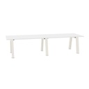 Hybrid table low 320cm (Worktop Width: 100 cm | Worktop Colour: White | Leg Colour: Wit (RAL 9010))