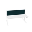 MAX T-Range 180x75cm + 180x75cm (duo bur (Pootkleur : Wit | Bladdecor: Wit | Range: 80 - Fiji | Kleur: 16 Pleco (YA313) | Priceclass: Stofgroep 1 | Verstelbaarheid: E-drive Zit-sta)