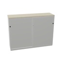 2-Store 160 x 117 (Cabinet Color: Silver | Material Doors: Powder Coated | Powder Coated Color: Silver)