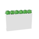 Plantenbak vrijstaand 160w x 100h x 45d (Show Plants: Yes | Color: K - White)