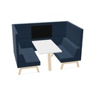 POD 4 - Hoog* (Pootkleur : Hollands Essen | Decorkleur: Wit | Fabrikant: Markant | Range: Harmony | Material colour: 602 | Prijsklasse: Stofgroep 1)
