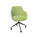 Rome Chair 
Swivel wheels (Range: Rhapsody | Colour: 501 | Priceclass: Fabric range 1 | Frame colour: Black)