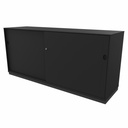 2-store schuifdeurkast 160x72x45 zwart